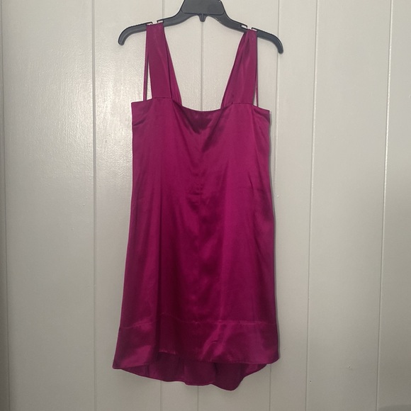 Banana Republic Women’s Purple Sleeveless 100% Silk Evening Dress Size XL NWT - Picture 4 of 9